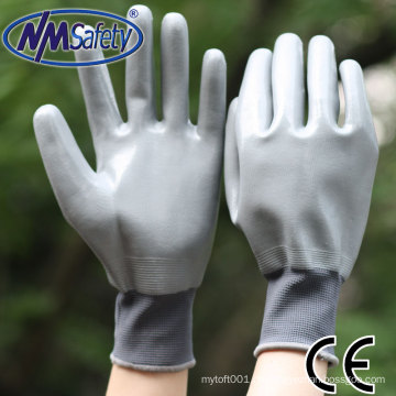 NMSAFETY graue Nitril-Voll-Dip-Handschuhe Arbeitshandschuhe Arbeitshandschuhe